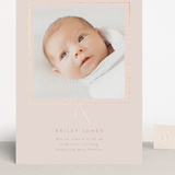 "Little Bow" - Birth Announcements in Petal by Baumbirdy - Front