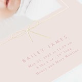 "Little Bow" - Birth Announcements in Petal by Baumbirdy - Detail