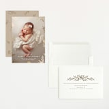 "sparkling florals" - Birth Announcements in Sand by Kate Ahn - Assembled