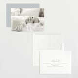 "Flourished" - Birth Announcements in Ice by Everett Paper Goods - Assembled