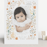 "Garden Fox" - Birth Announcements in Peach by Hannah Williams - Front