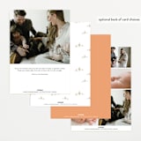 "Garden Fox" - Birth Announcements in Peach by Hannah Williams - Back of Card Options