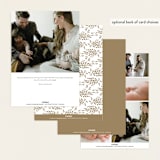 "Floral Arch" - Birth Announcements in Fawn by Susan Zinader - Back of Card Options