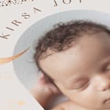 "Galaxy" - Birth Announcements in Mocha by Alethea and Ruth - Detail