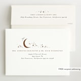 "Galaxy" - Birth Announcements in Mocha by Alethea and Ruth - FREE Recipient Addressing