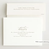 "Mist" - Birth Announcements in Parchment by Everett Paper Goods - FREE Recipient Addressing