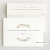 "Botanica Frame" - Birth Announcements in Vanilla by Laura Hankins - FREE Recipient Addressing