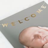 "Welcome Banner" - Birth Announcements in Cloud by Maria Alou - Detail