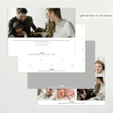 "Our Little Love" - Birth Announcements in Cloud by Carolyn Nicks - Back of Card Options