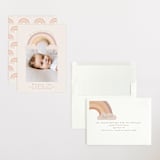 "Rainbow Sky" - Birth Announcements in Blush by Angela Thompson - Assembled