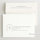 "Classic Arch" - Birth Announcements in Linen by Erica Krystek - FREE Recipient Addressing