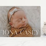 "Welcoming" - Birth Announcements in Cotton by Everett Paper Goods - Front
