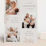 "Modern Botanica" - Birth Announcements in Rose by Oma N. Ramkhelawan - Front