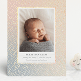 "Mini Confetti" - Birth Announcements in Sunrise by Townsend Majors - Front