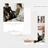 "Tiny Sprigs" - Birth Announcements in Latte by Kristie Kern - Back of Card Options