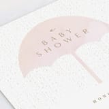 "gilded shower" - Baby Shower Invitations in Rose by Phrosné Barwood - Detail