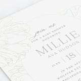 "Timeless" - Baby Shower Invitations in Blush by Nicoletta Savod - Detail