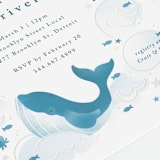 "Sea Adventure" - Baby Shower Invitations in Aqua by Snow and Ivy - Detail