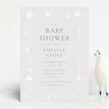 "Cloud Cover" - Baby Shower Invitations in Midnight by Lehan Veenker - Front