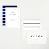 "Cloud Cover" - Baby Shower Invitations in Midnight by Lehan Veenker - Assembled