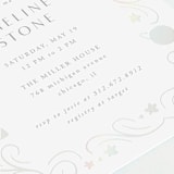 "Cloud Cover" - Baby Shower Invitations in Midnight by Lehan Veenker - Detail