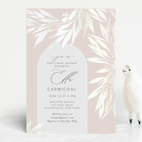 "Charmed" - Baby Shower Invitations in Blush by Nicoletta Savod - Front