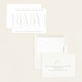 "Modern Baby" - Baby Shower Invitations in Cotton Candy by Gwen Bedat - Assembled
