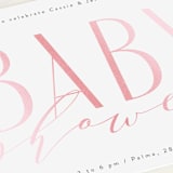 "Modern Baby" - Baby Shower Invitations in Cotton Candy by Gwen Bedat - Detail