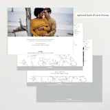 "Enchant" - Baby Shower Invitations in Lead by Nicoletta Savod - Back of Card Options