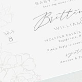 "Enchant" - Baby Shower Invitations in Lead by Nicoletta Savod - Detail