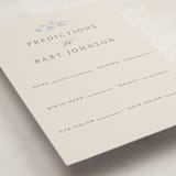 "Blooming Foil Oval" - Baby Shower Game Cards in Bluebell by Hannah Williams - Detail