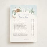 "Apres Bebe" - Baby Shower Game Cards in Frost by Jennifer Wick - Front