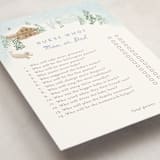 "Apres Bebe" - Baby Shower Game Cards in Frost by Jennifer Wick - Detail