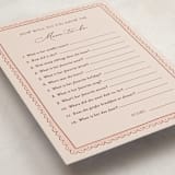 "Tea Party" - Baby Shower Game Cards in Blush by JeAnna Casper - Detail
