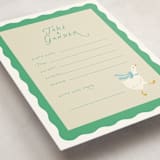 "Goose" - Baby Shower Game Cards in Sage by Lori Wemple - Detail