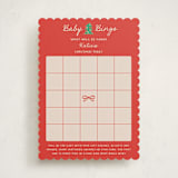 "Merry Little" - Baby Shower Game Cards in Santa by Claudia Orengo - Front