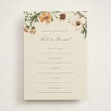 "Whimsical Baby Shower" - Baby Shower Game Cards in Cream by Reilly Kavanaugh - Front
