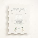 "Little Ducks" - Baby Shower Game Cards in Bluebell by Jackie Crawford - Front