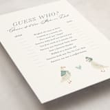 "Little Ducks" - Baby Shower Game Cards in Bluebell by Jackie Crawford - Detail