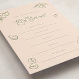 "Locally Grown Baby Shower" - Baby Shower Game Cards in Grapefruit by Reilly Kavanaugh - Detail
