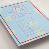 "Gelato" - Baby Shower Game Cards in Sundae by Nazia Hyder - Detail