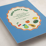 "little cutie sticker" - Baby Shower Game Cards in Aqua by Studio Suku - Detail
