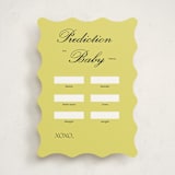 "Georgia" - Baby Shower Game Cards in Wasabi by Rachel Cassel - Front