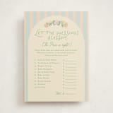 "Vintage blossom" - Baby Shower Game Cards in Sky by Creo Study - Front