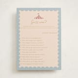 "Little Circus" - Baby Shower Game Cards in Mustard by Rina Ozum - Front