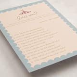 "Little Circus" - Baby Shower Game Cards in Mustard by Rina Ozum - Detail