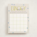 "Bright Star" - Baby Shower Game Cards in Skylight by Laura Hankins - Front