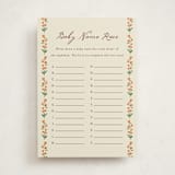 "Ba Ba Baby shower" - Baby Shower Game Cards in Butter by Angela Garrick - Front