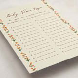 "Ba Ba Baby shower" - Baby Shower Game Cards in Butter by Angela Garrick - Detail