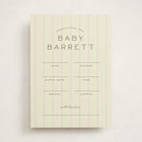 "stitched lines" - Baby Shower Game Cards in Blush by Ellen Schlegelmilch - Front